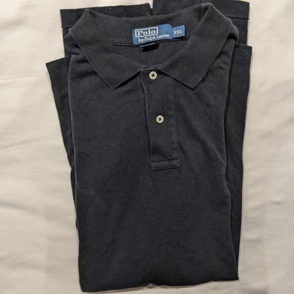 Polo by Ralph Lauren Cotton Long Sleeves Polo Black Shirt Size XXL - Picture 1 of 2